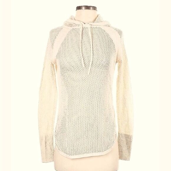 Cabi Cream Open Waffle Knit Summer Beach Tunic Hoodie - Picture 14 of 16